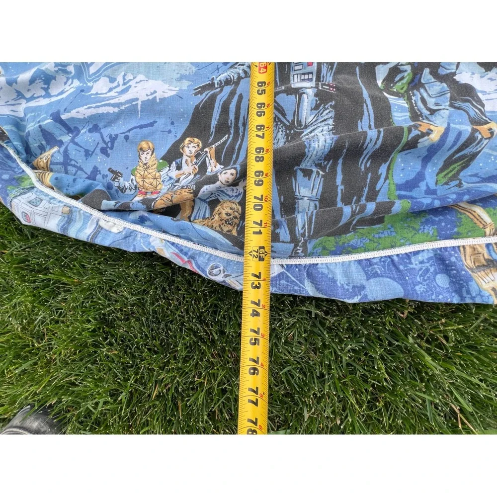 Vintage 1979 Star Wars‎ Empire Strikes Back Twin Sheet Set Blue Darth Vader 70s